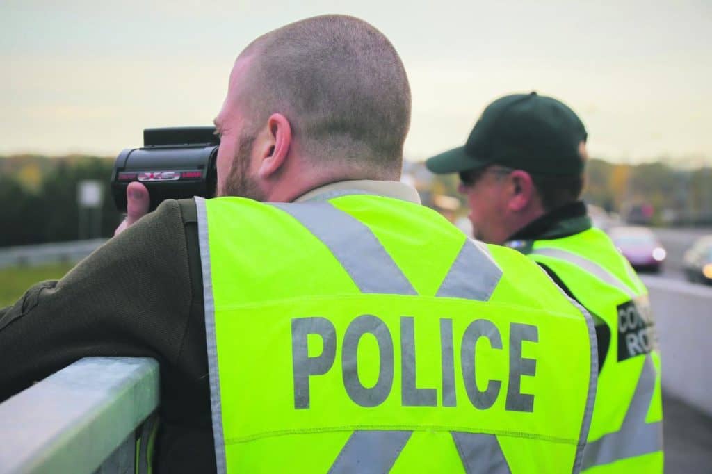 Présence policière accrue pour diminuer les excès de vitesse