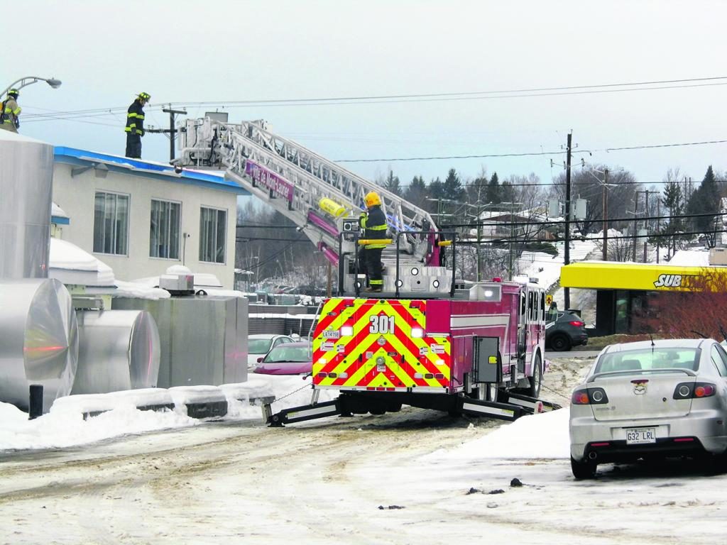 Extinction d’incendie à la laiterie des Trois Vallées