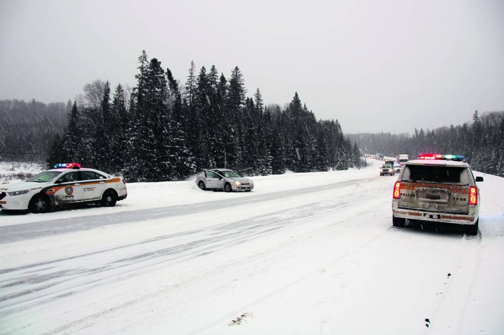 Course-poursuite entre Mont-Laurier et Grand-Remous