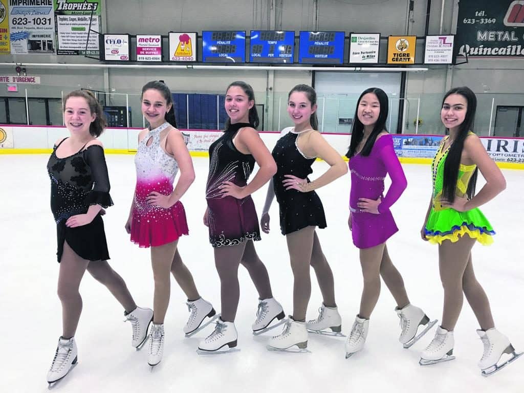 Six patineuses réussissent leur test «or» à Mont-Laurier