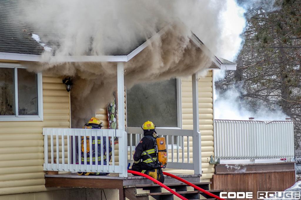 Incendie à Lac-du-Cerf