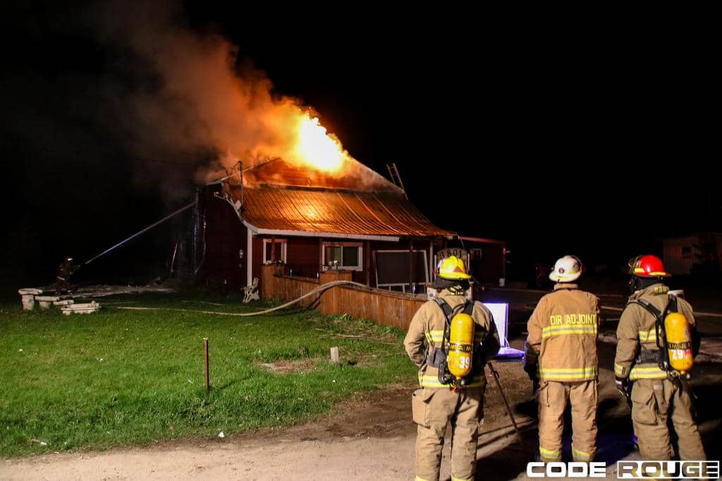 Incendie à Nominingue