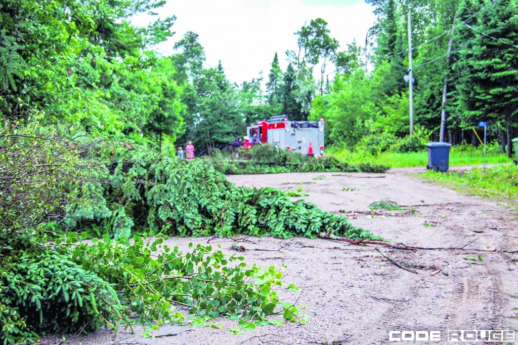 L’orage cause d’importants dégâts