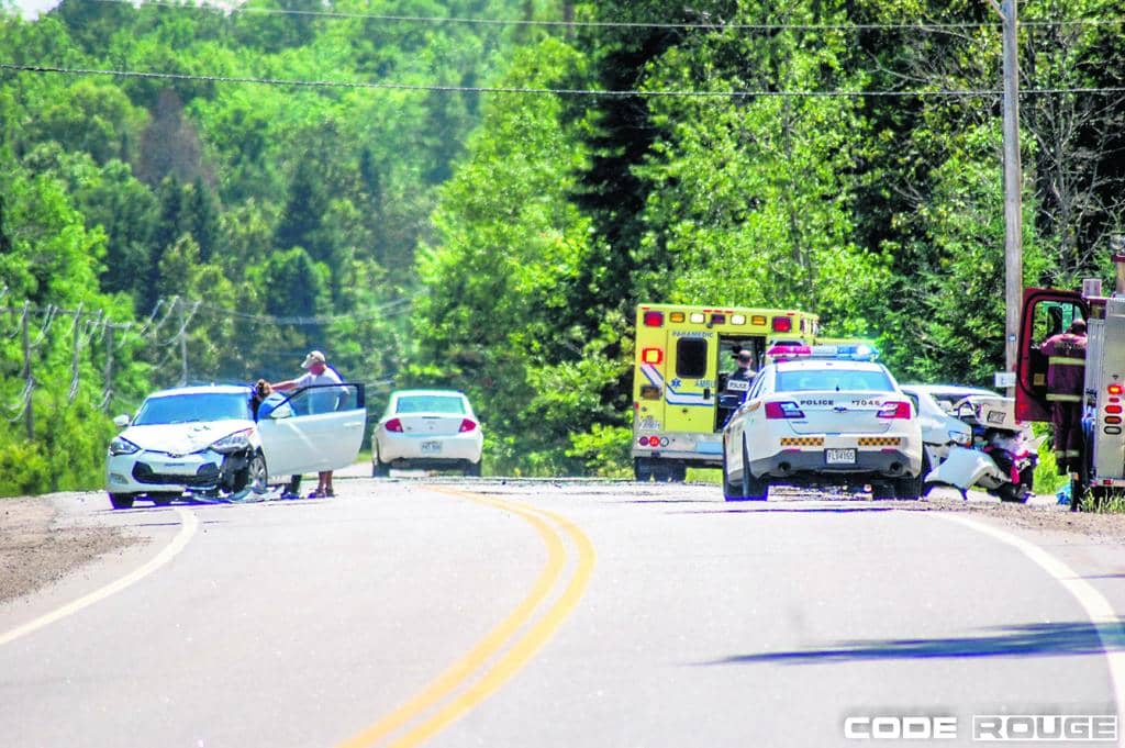 Accident sur la route 311