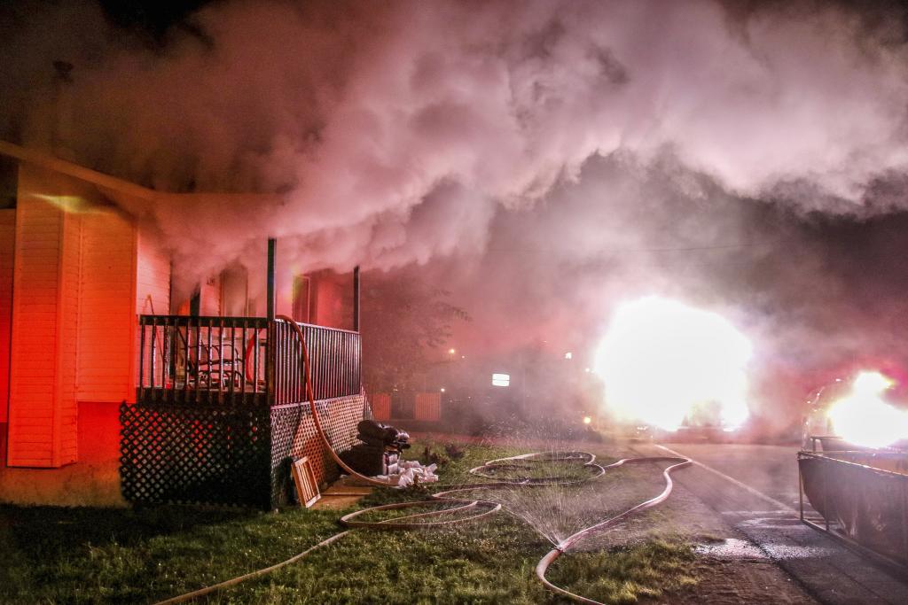 Incendie à Chute-Saint-Philippe