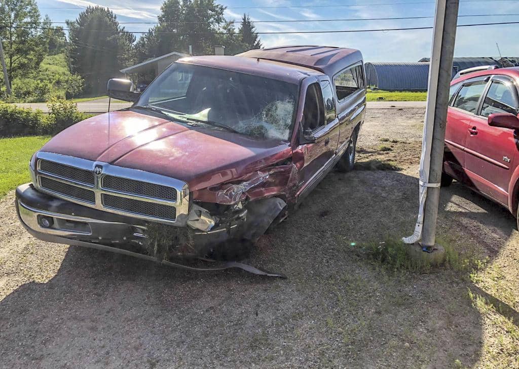 Accident de voitures à Mont-Laurier