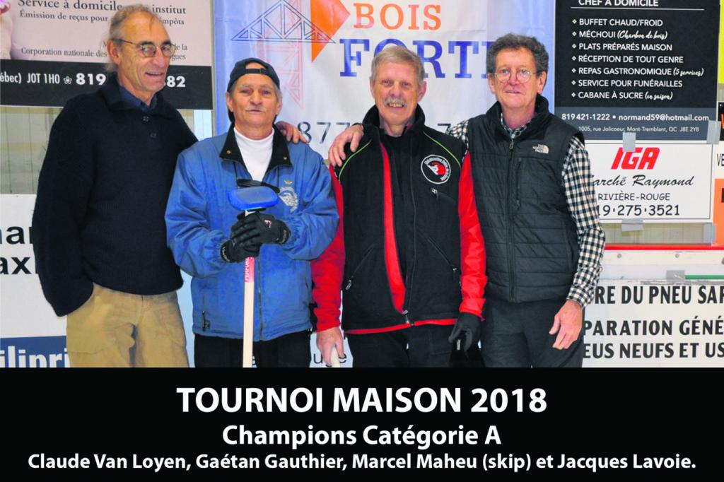 Le Club de curling Vallée de la Rouge salue ses champions