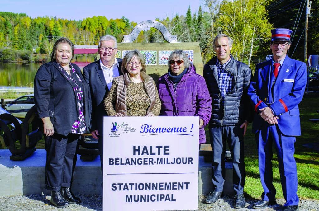 La Macaza inaugure la halte-vélo Bélanger-Miljour