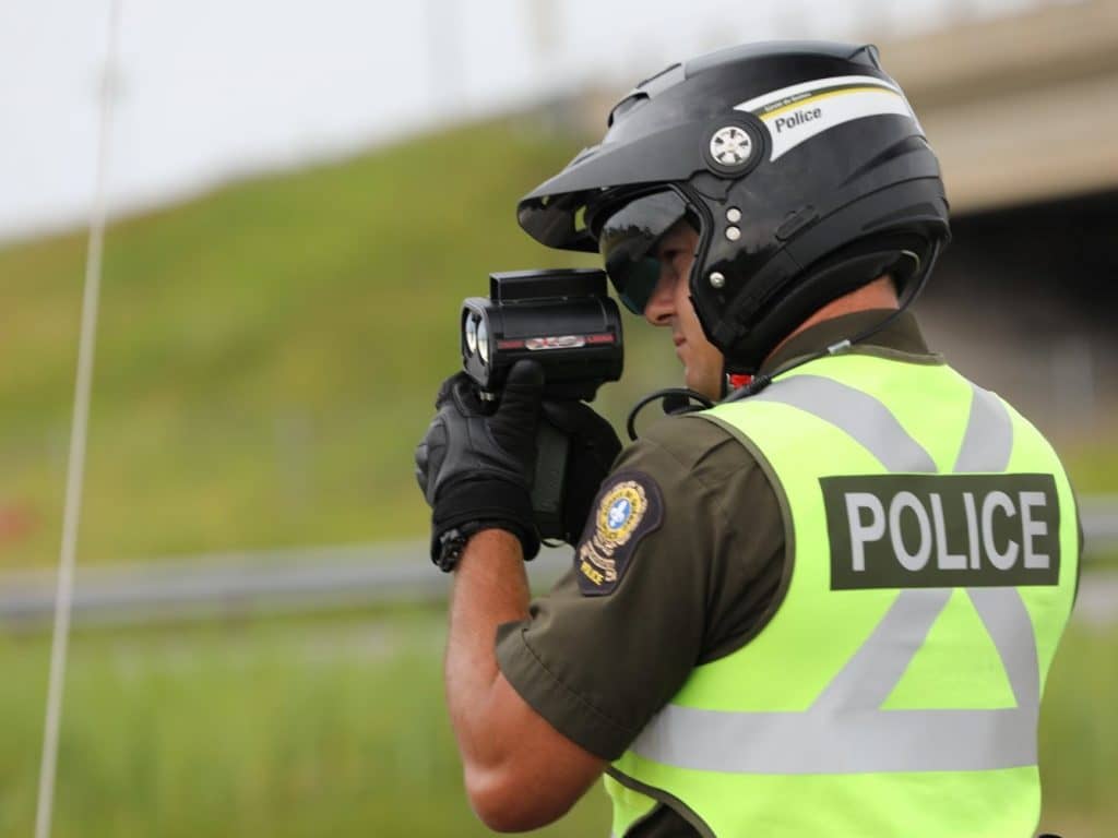 Interception pour grand excès de vitesse