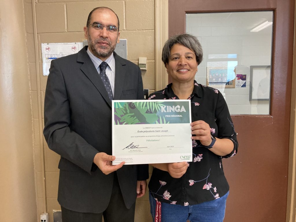 Programme éducatif Kinga, prévention jeunesse : l’École polyvalente Saint-Joseph se démarque