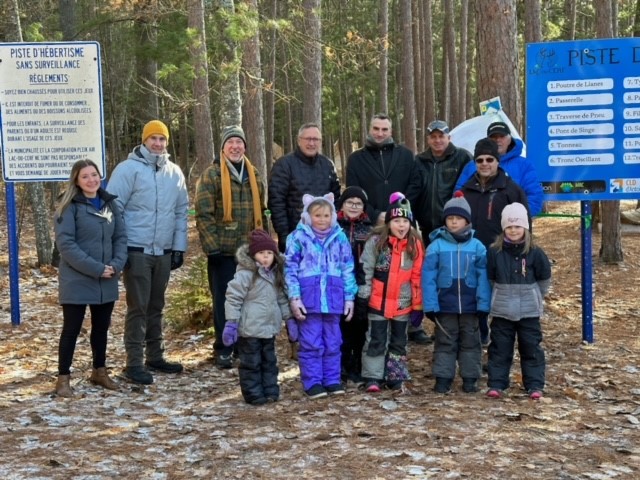 Inauguration du nouveau sentier d’hébertisme du parc La Biche