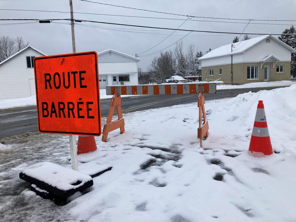 Aucun détour possible dans le secteur touché par l’évacuation