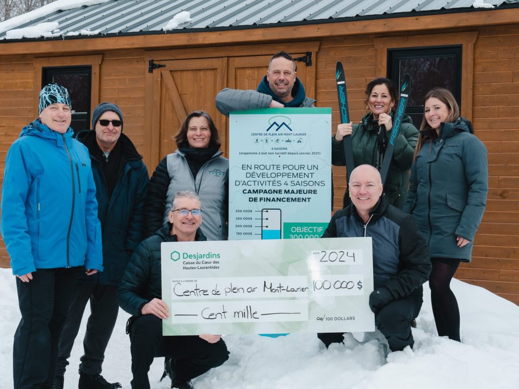 Le Centre de plein air Mont-Laurier reçoit une contribution de 100 000 $